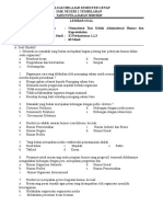 Soal Ujian Humas Semester 2