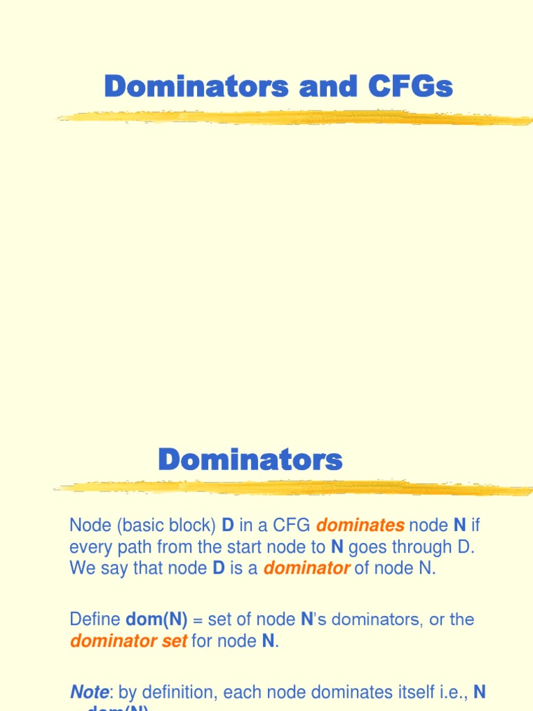 Dominators and Cfgs | PDF | Algorithms | Discrete Mathematics