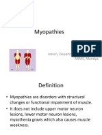 Myopathies: Presented By, Dr. Chandan N Intern, Department of Medicine, MIMS, Mandya