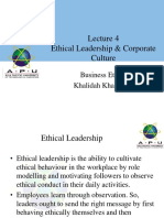 BEG Lecture 4 Ethical Leadership and Corporate Culture
