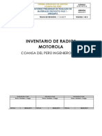 Informe de Inventario de Radios Motorola