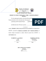 Macdu Elementary School Permit To Conduct Research Work and Development Project