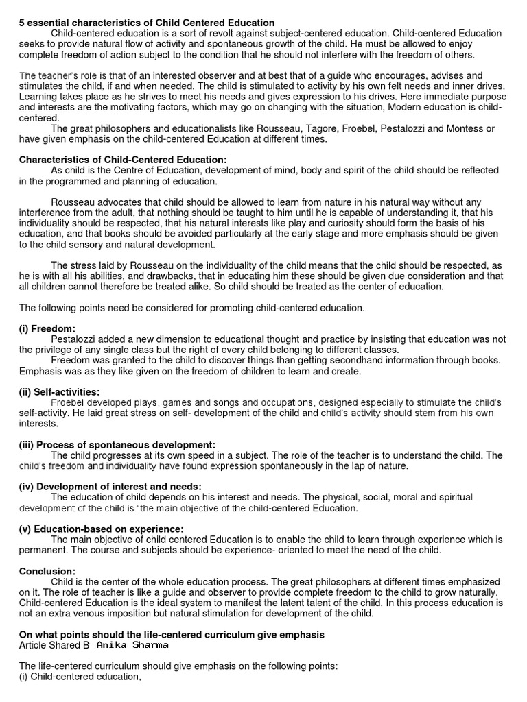 characteristics-of-child-centered-education-pdf-teachers-curriculum