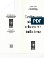 Consideraciones Uso de Test en Forense