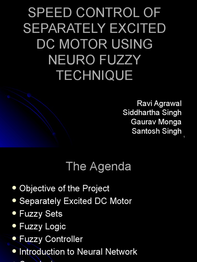 Neuro Fuzzy DC Motor Speed Control | PDF | Electric Motor | Metrology