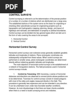 Tiangulation Control Surveys: Control by Traversing. With Traversing, A Series of Horizontal