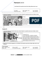 Communication: Pairwork Unit 8: Student A