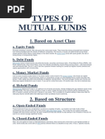 Types of Mutual Funds: 1. Based On Asset Class