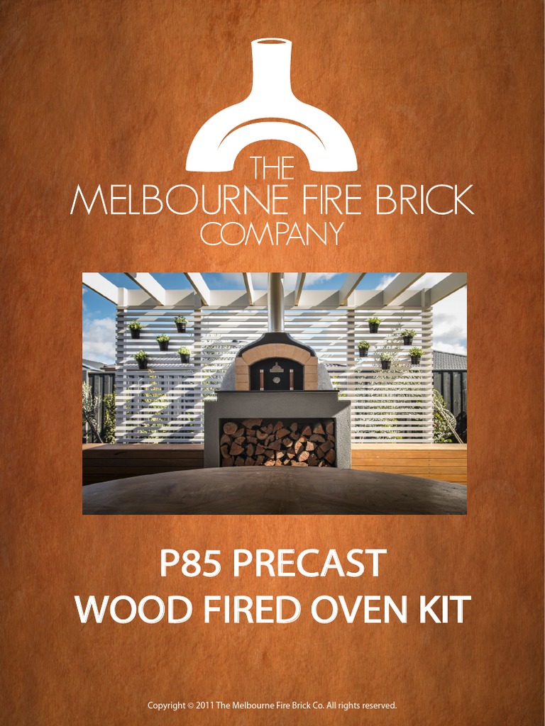 P85 PreCastWood Fired Oven Plans PDF Refractory Brick