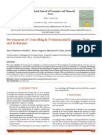 Development of Controlling in Postindustrial Economy Tools and Techniques