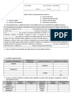 Examen 3º ESO "El Trabajo Científico y La Medida"