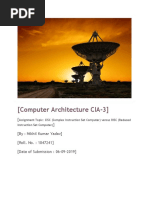 (Computer Architecture CIA-3) : (By: Nikhil Kumar Yadav) (Roll. No.: 1847241) (Date of Submission: 06-09-2019)