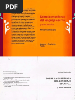 Nemirovsky. M. Sobre La Enseñanza Del Lenguaje Escrito y Temas Aledaños