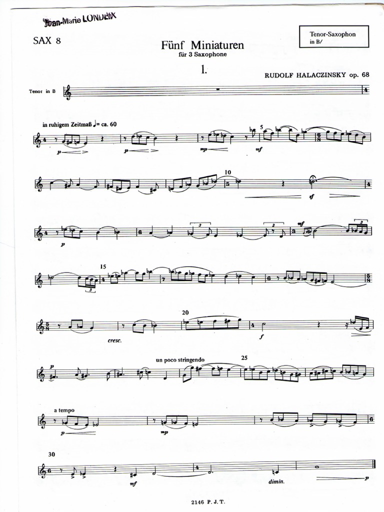 Sax Tenor | PDF | Entertainment (General)
