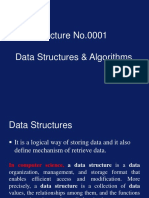 Lecture No.0001 Data Structures & Algorithms