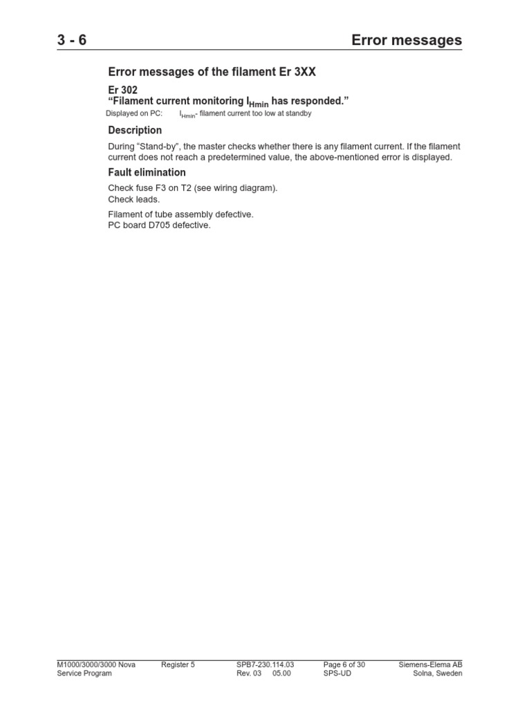 Error 302: Filament Current Issue | PDF