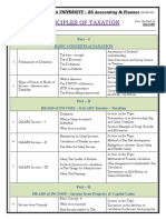 Part - I Basic Concepts of Taxation: BAHRIA UNIVERSITY - BS Accounting & Finance