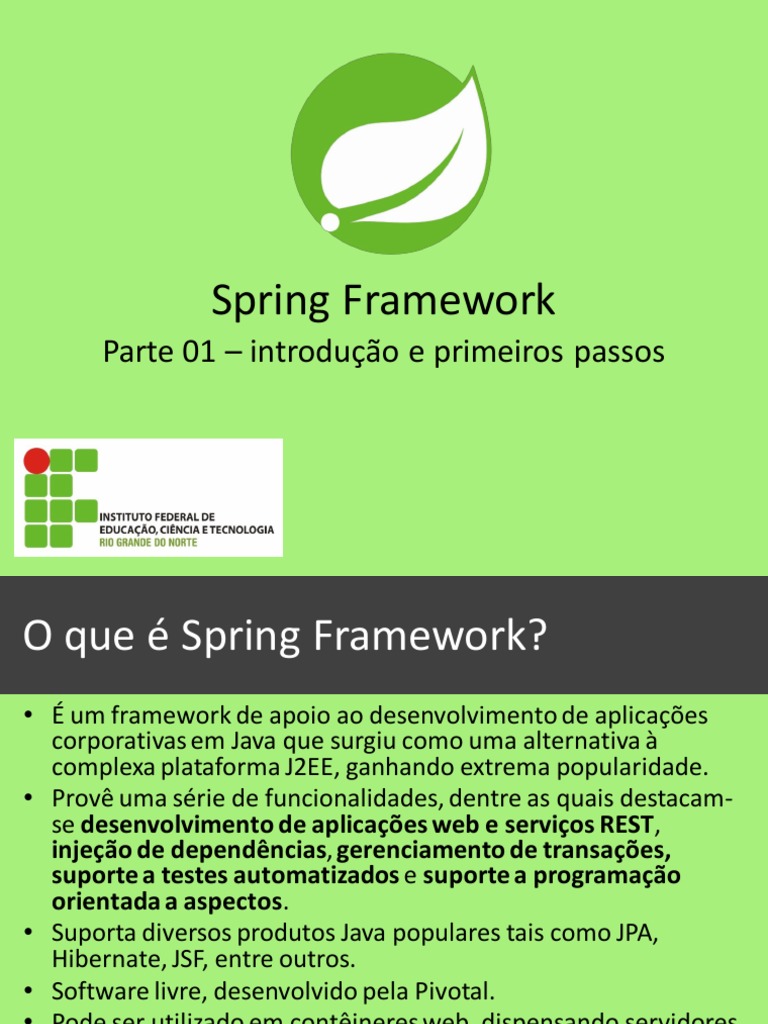 Introdução ao Spring Framework em Java | PDF | Model-View – Controller ...