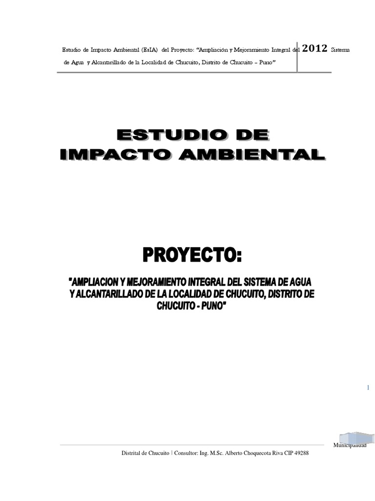 Eia | PDF | Evaluación de impacto ambiental | Entorno natural