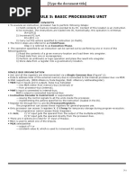 Module 5: Basic Processing Unit: 5.1 Some Fundamental Concepts