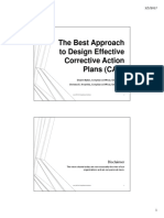 The Best Approach To Design Effective Corrective Action Plans