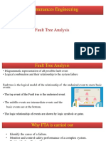 Maintenances Engineering: Fault Tree Analysis