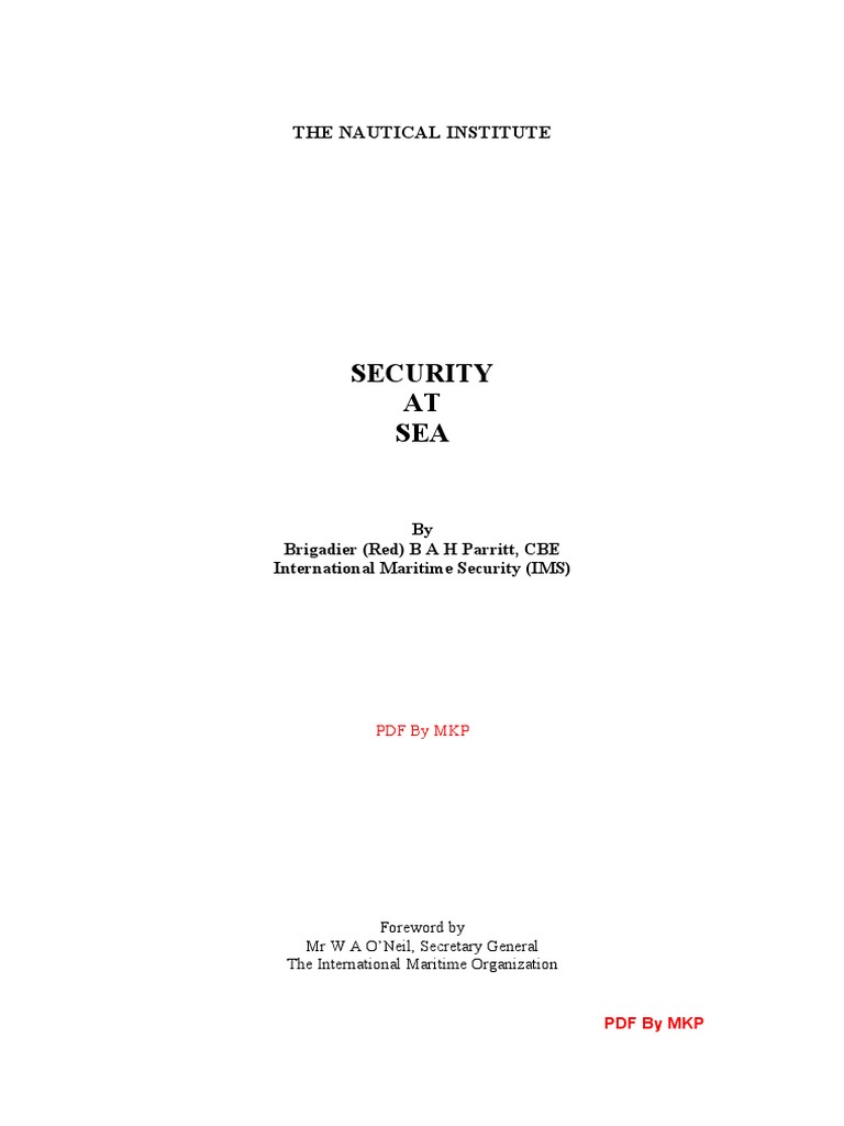 Security at Sea | PDF | Piracy | Ships