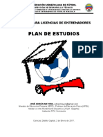 Plan de Estudios Entrenador de Futbol Conmebol