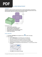 Space Claim Sheet Metal Tutorial