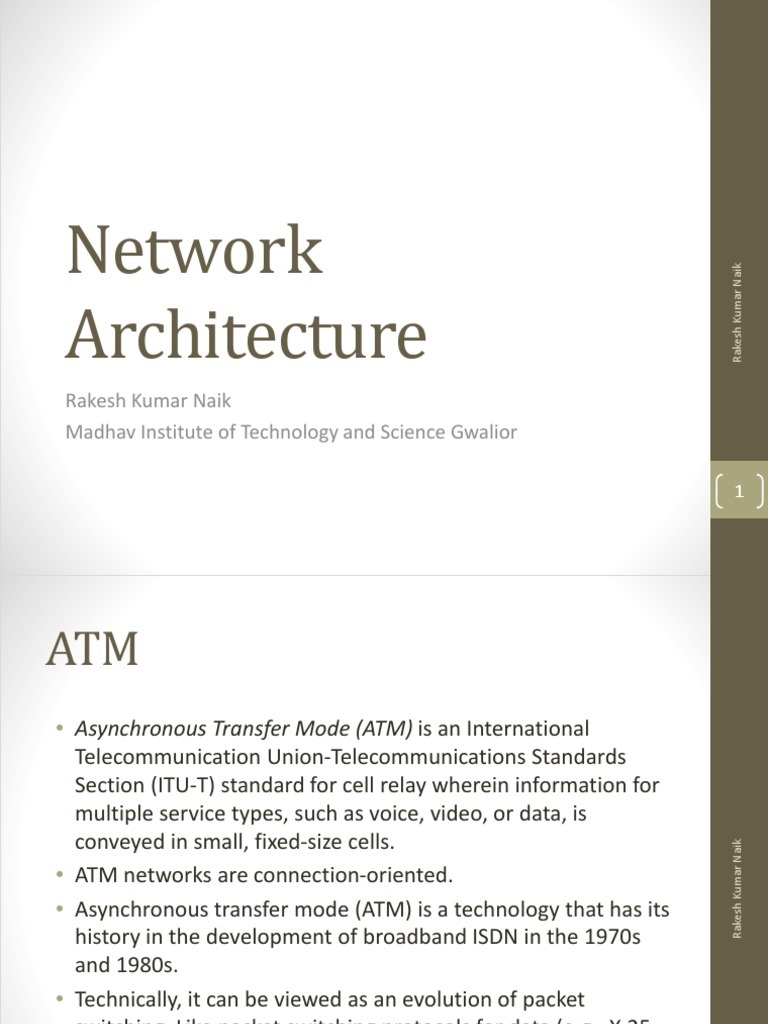 Understanding ATM Network Architecture | PDF | Asynchronous Transfer ...