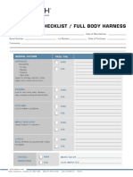 Inspection Checklist / Full Body Harness