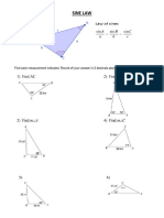 Sine Law: Find Each Measurement Indicated. Round Off Your Answer in 2 Decimals Place