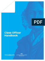 Class Officer Handbook