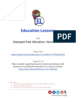 Damped Free Vibration Numerical 4