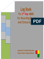 For Mbbs For For Recording Practical A and Clinical Activities