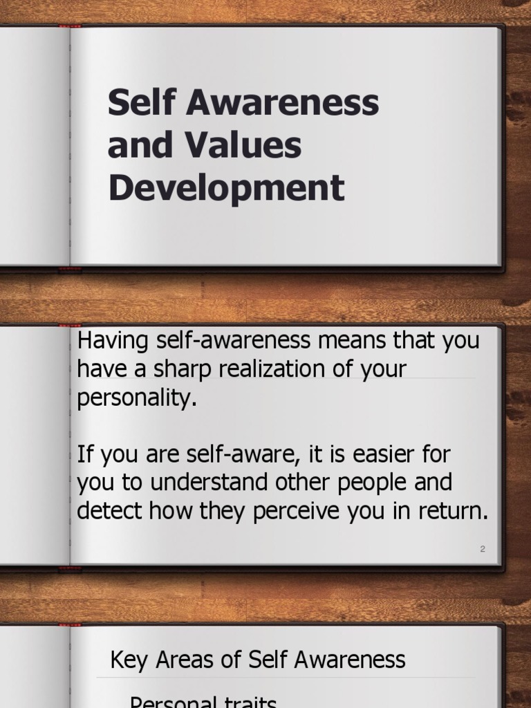 self awareness and values development essay