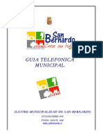 Directorio Teléfonico Municipal San Bernardo