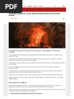 Australia Bushfires_ Three Dead and Thousands Forced From Homes