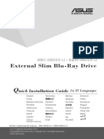 External Slim Blu-Ray Drive: Uick Installation Guide