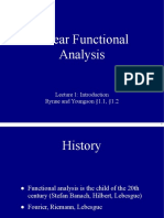 Linear Functional Analysis: Lecture 1: Introduction Rynne and Youngson 1.1, 1.2
