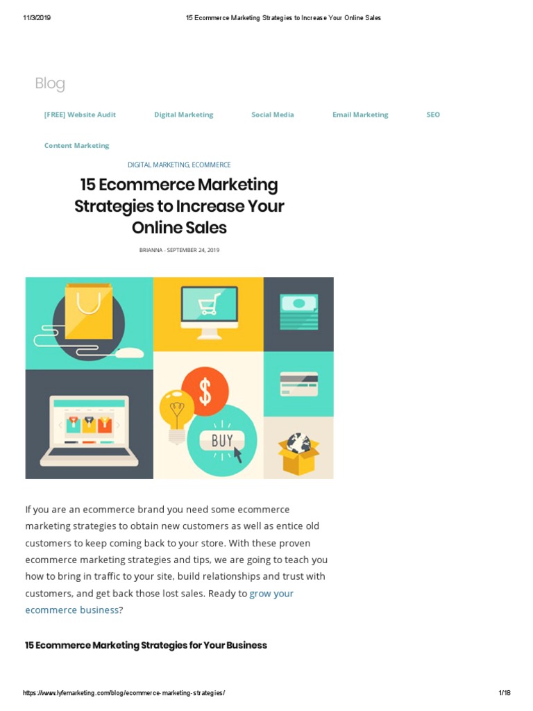 15 Ecommerce Marketing Strategies To Increase Your Online Sales | PDF ...