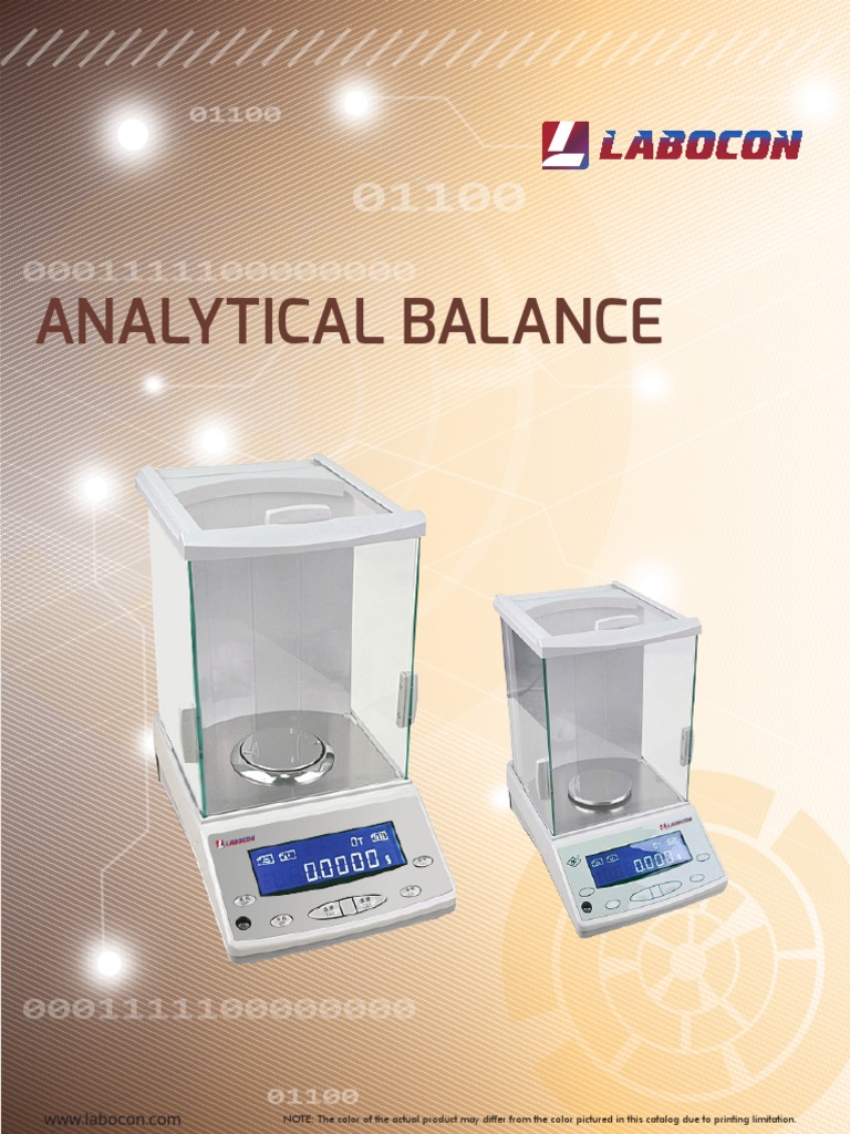 Analytical Balance PDF Weight Power Supply