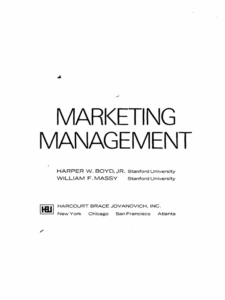 Marketing Management Guidebook | PDF | Market Segmentation | Strategic ...