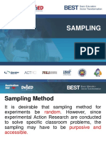 3.2 Experimental Sampling