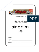 Daftar Sinonim