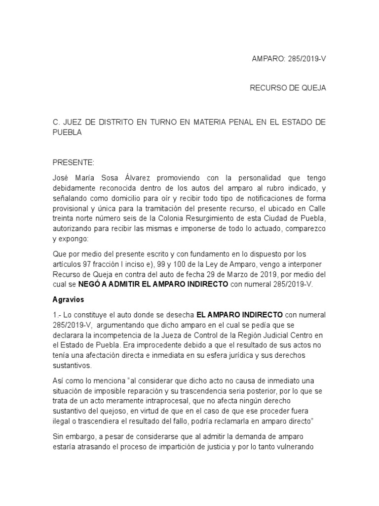Recurso de Revisión en Amparo Penal Mexicano | PDF | Juez | Caso de ley