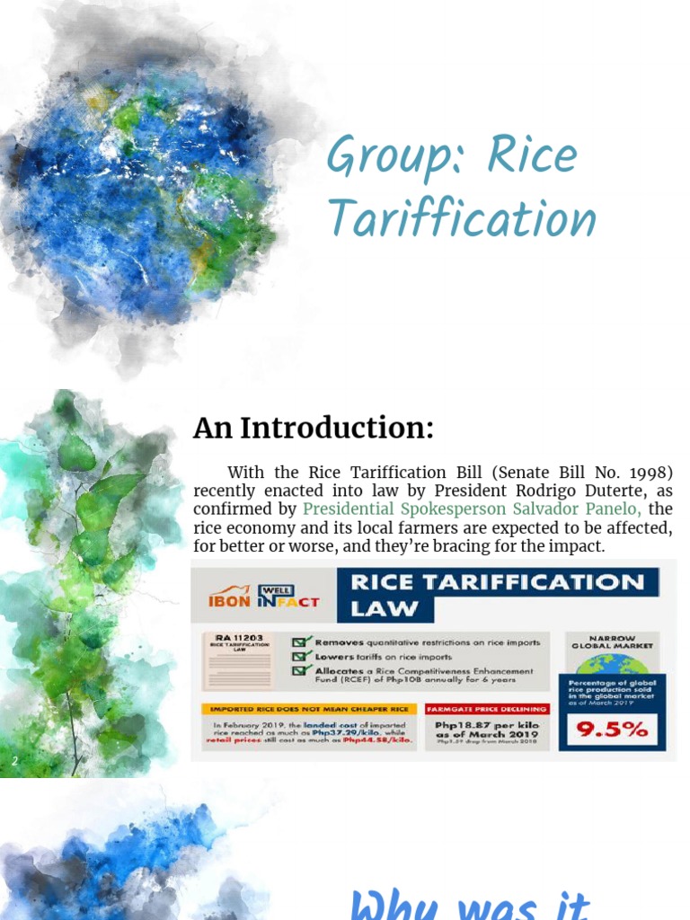 GSELF Rice Tariff PDF