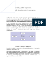 Dimensiones de Proyectos