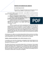 Jurisprudence On Warrantless Arrests: People v. Villareal, G.R. No. 201363, March 18, 2013