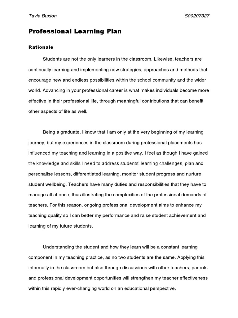 Professional Learning Plan for Teachers | PDF | Indigenous Australians ...